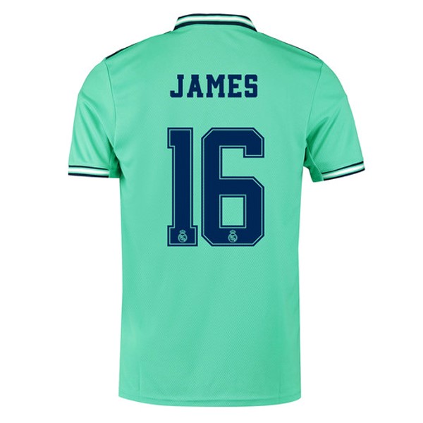 Camiseta Real Madrid NO.16 James 3ª Kit 2019 2020 Verde